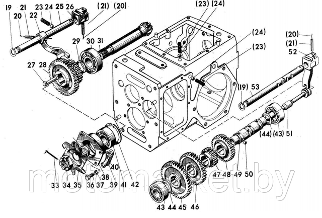 korobka peredach motobloka mtz motomarket.by