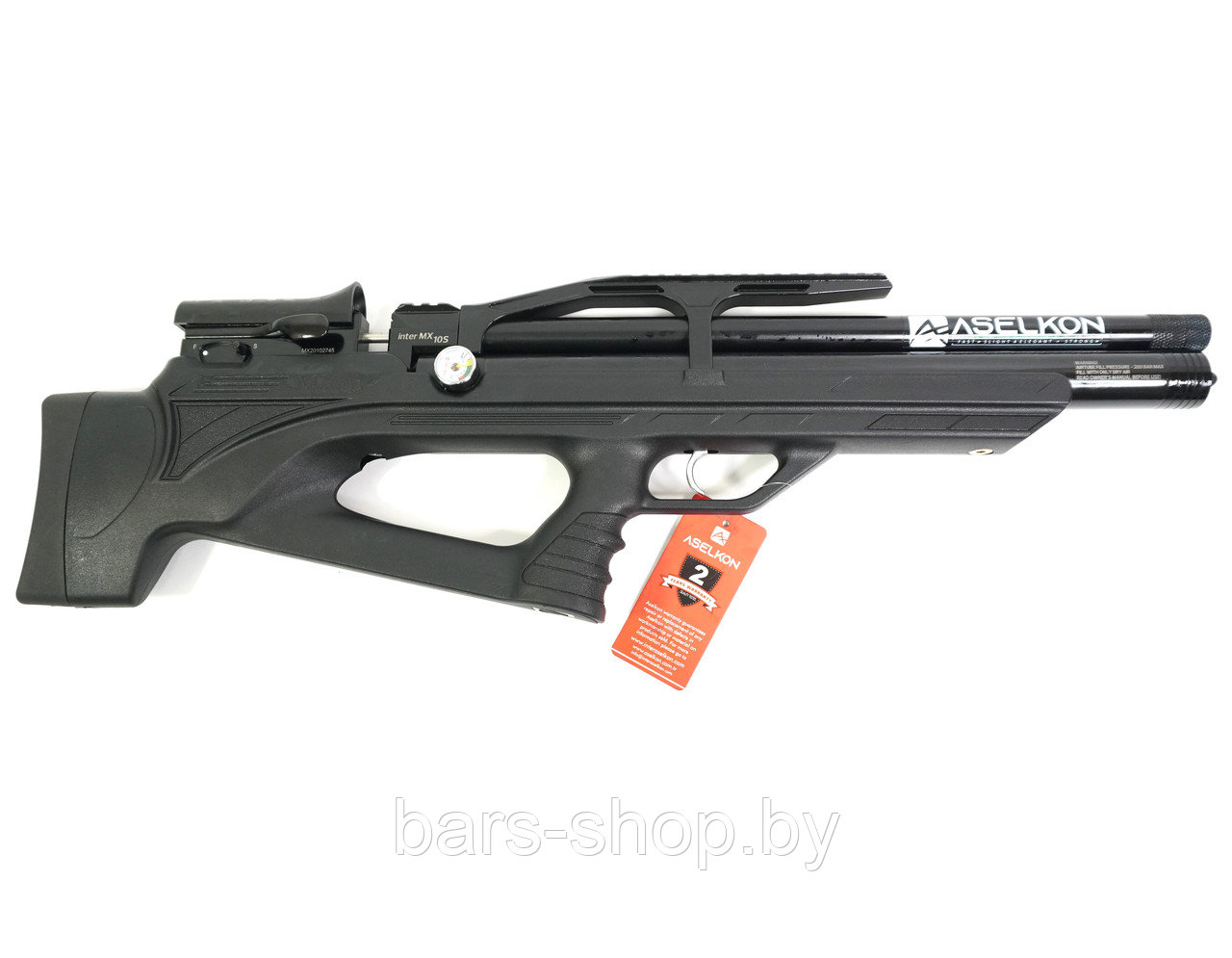Пневматическая винтовка Aselkon MX 10-S 6,35 мм 3 Дж L=450 мм (РСР, пластик)