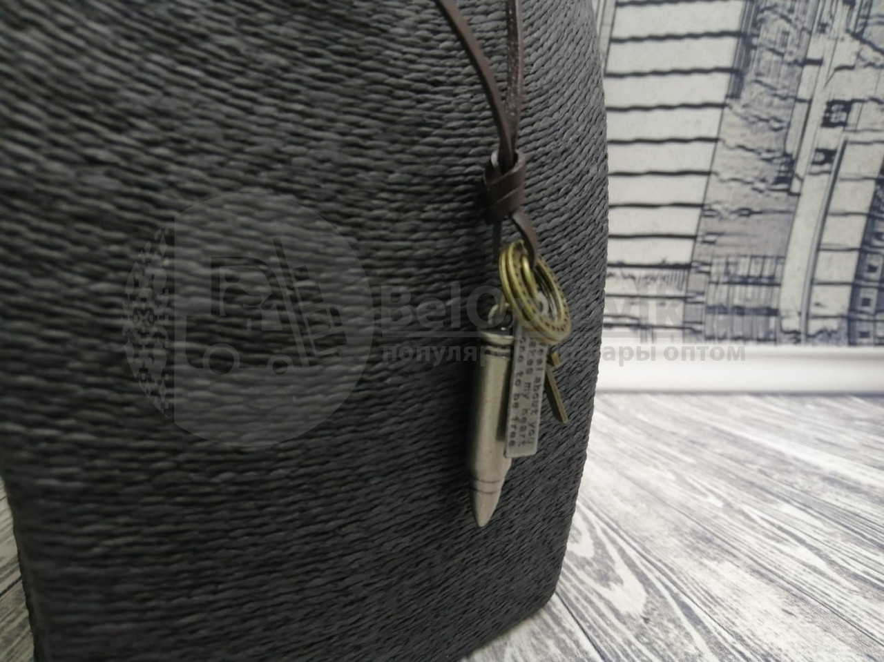 Подвеска с кулонами Крест, Медальон, Кольцо, Пуля 3.5 см (универсальная регулировка длины) Бронза, черный - фото 7 - id-p146820851