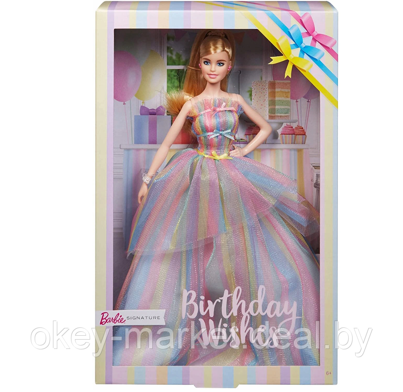 Barbie Коллекционная Барби Особый день рождения Collector Birthday Wishes Doll - фото 2 - id-p146857060