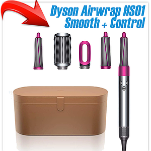 Фен-щетка Dyson Airwrap Smooth+Control (фуксия)