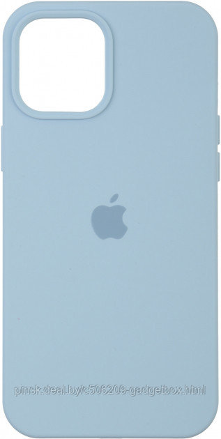 Чехол Silicone Case для Apple iPhone 12 Mini, #44 Sky blue (Небесно-голубой) - фото 1 - id-p130058509