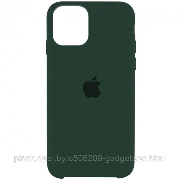 Чехол Silicone Case для Apple iPhone 12 Mini, #48 Dark Green (Темно-зеленый) - фото 2 - id-p130058513