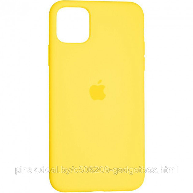 Чехол Silicone Case для Apple iPhone 12 Mini, #51 Canary yellow (Канареечный) - фото 1 - id-p130058516