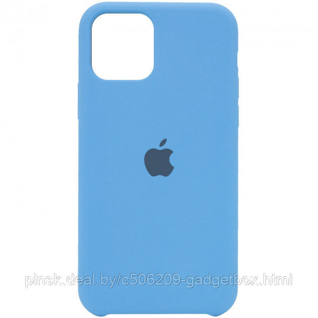 Чехол Silicone Case для Apple iPhone 12 Mini, #53 Cornflower (Васильковый) - фото 1 - id-p130058518