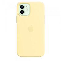 Чехол Silicone Case для Apple iPhone 12 Mini, #55 Mellow yellow (Лимоный)