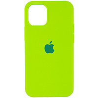 Чехол Silicone Case для Apple iPhone 12 Mini, #60 Neon green (Кислотно-салатовый)