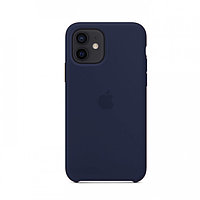 Чехол Silicone Case для Apple iPhone 12 Mini, #8 Dark blue (Темно-синий)