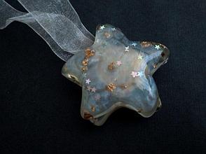 Магнитная клипса для штор и гардин "Белая звездочка"