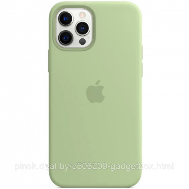 Чехол Silicone Case для Apple iPhone 12 / iPhone 12 Pro, #1 Mint (Зеленая мята) - фото 3 - id-p130058536