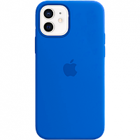 Чехол Silicone Case для Apple iPhone 12 / iPhone 12 Pro, #3 Royal blue (Ярко-синий)