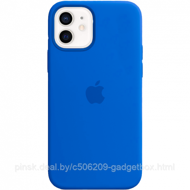 Чехол Silicone Case для Apple iPhone 12 / iPhone 12 Pro, #3 Royal blue (Ярко-синий) - фото 1 - id-p130058538