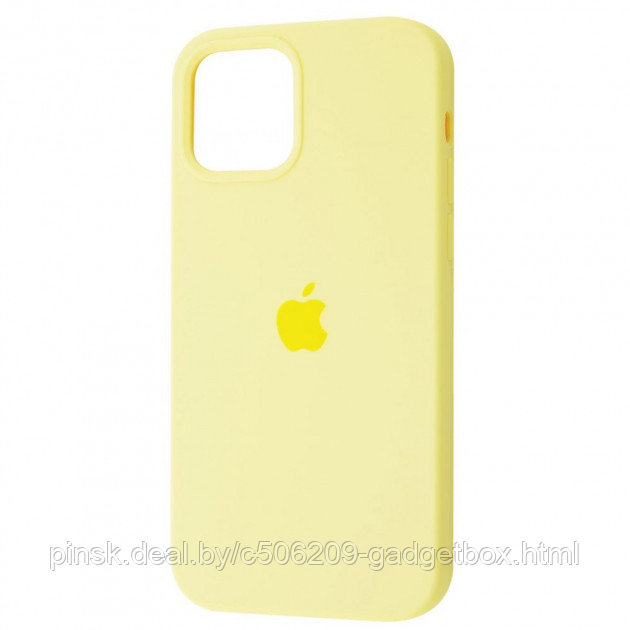 Чехол Silicone Case для Apple iPhone 12 / iPhone 12 Pro, #4 Yellow (Желтый) - фото 3 - id-p130058539