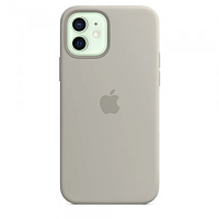 Чехол Silicone Case для Apple iPhone 12 / iPhone 12 Pro, #11 Stone (Светло-серый)