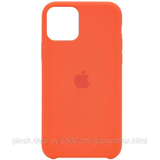 Чехол Silicone Case для Apple iPhone 12 / iPhone 12 Pro, #13 Orange (Оранжевый) - фото 3 - id-p130058548