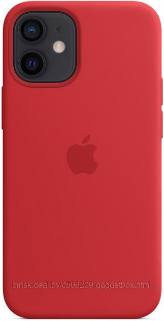 Чехол Silicone Case для Apple iPhone 12 / iPhone 12 Pro, #14 Red (Красный) - фото 3 - id-p130058549