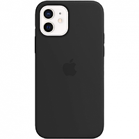 Чехол Silicone Case для Apple iPhone 12 / iPhone 12 Pro, #18 Black (Черный)