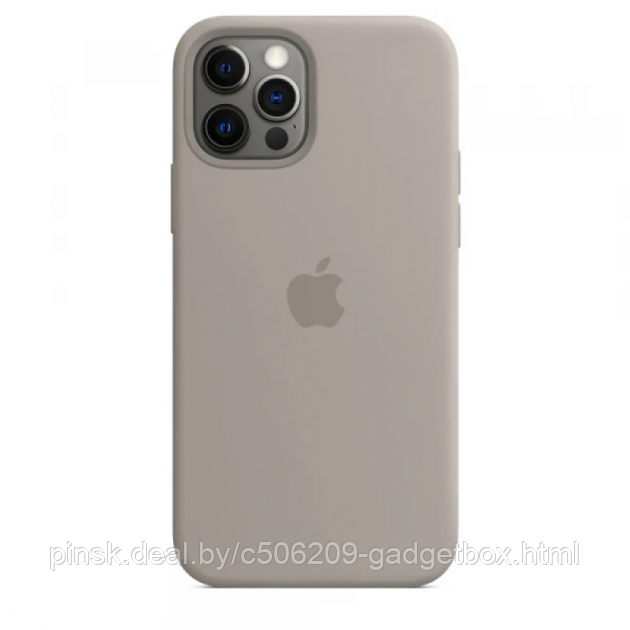 Чехол Silicone Case для Apple iPhone 12 / iPhone 12 Pro, #23 Pebble (Песчаный) - фото 2 - id-p130058558