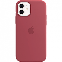 Чехол Silicone Case для Apple iPhone 12 / iPhone 12 Pro, #25 Camellia (Красная роза)