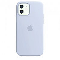 Чехол Silicone Case для Apple iPhone 12 / iPhone 12 Pro, #26 Mist blue (Серый)