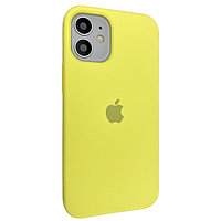 Чехол Silicone Case для Apple iPhone 12 / iPhone 12 Pro, #32 Flash (Желтый неон)