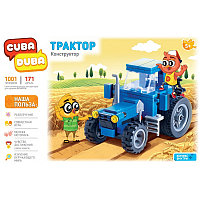 Конструктор  «Трактор» (белорусский трактор + комикс) от Cuba Duba, 171 дет., арт.1001