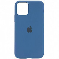 Чехол Silicone Case для Apple iPhone 12 / iPhone 12 Pro, #38 Denim blue (Стальной синий)