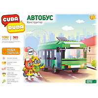 Конструктор  «Автобус» (городской автобус + комикс) от Cuba Duba, 365 дет., арт.1002