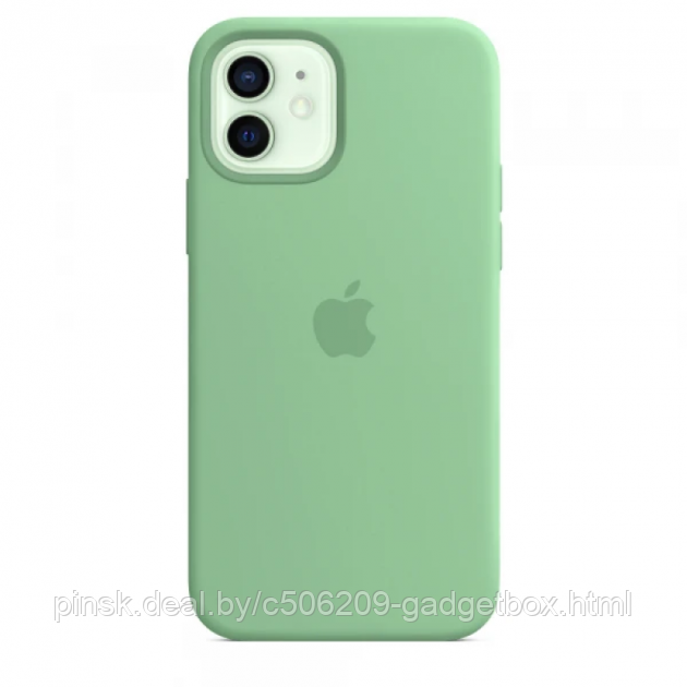 Чехол Silicone Case для Apple iPhone 12 / iPhone 12 Pro, #50 Spearmint (Мятный) - фото 1 - id-p130058585