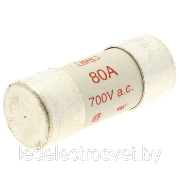 Вставка плавкая цилиндр., 80A, 700VAC/DC, 22x58mm, тип aR