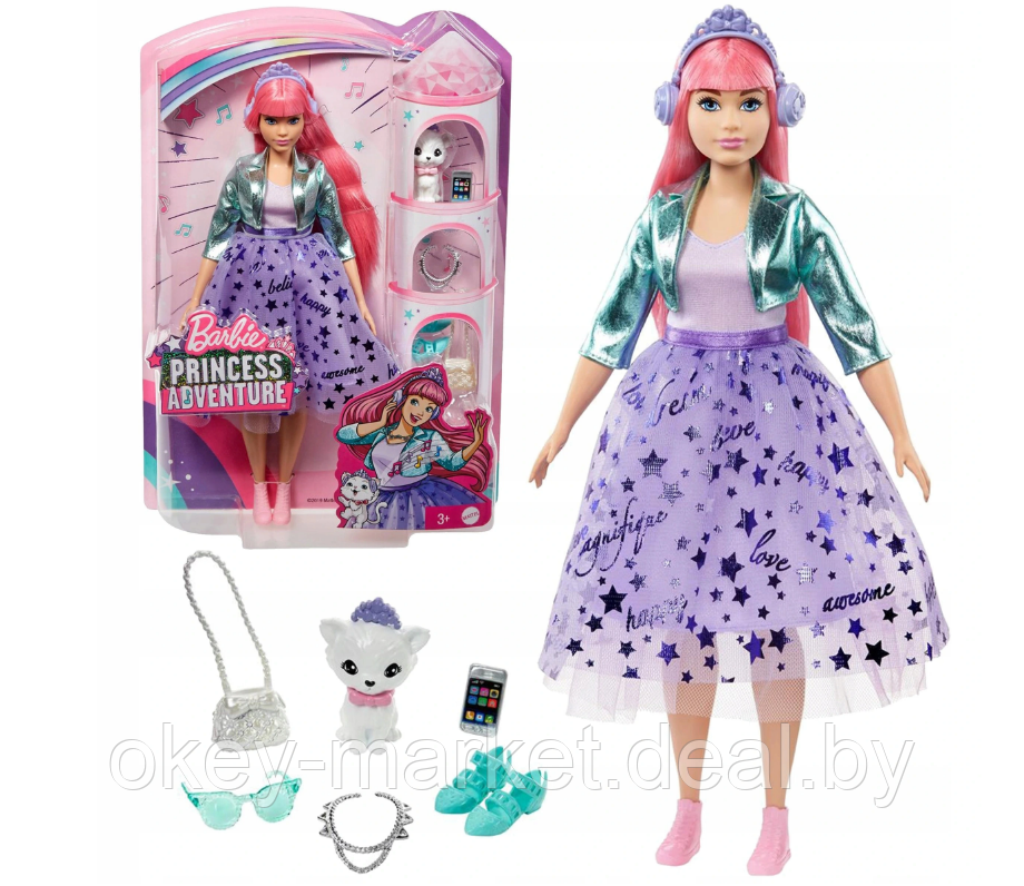 Кукла Барби Приключение принцессы Дейзи Barbie Princess Adventure Daisy Doll GML77 - фото 2 - id-p146925903