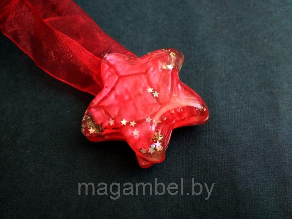 Магнитная клипса для штор  и гардин "Красная звездочка"