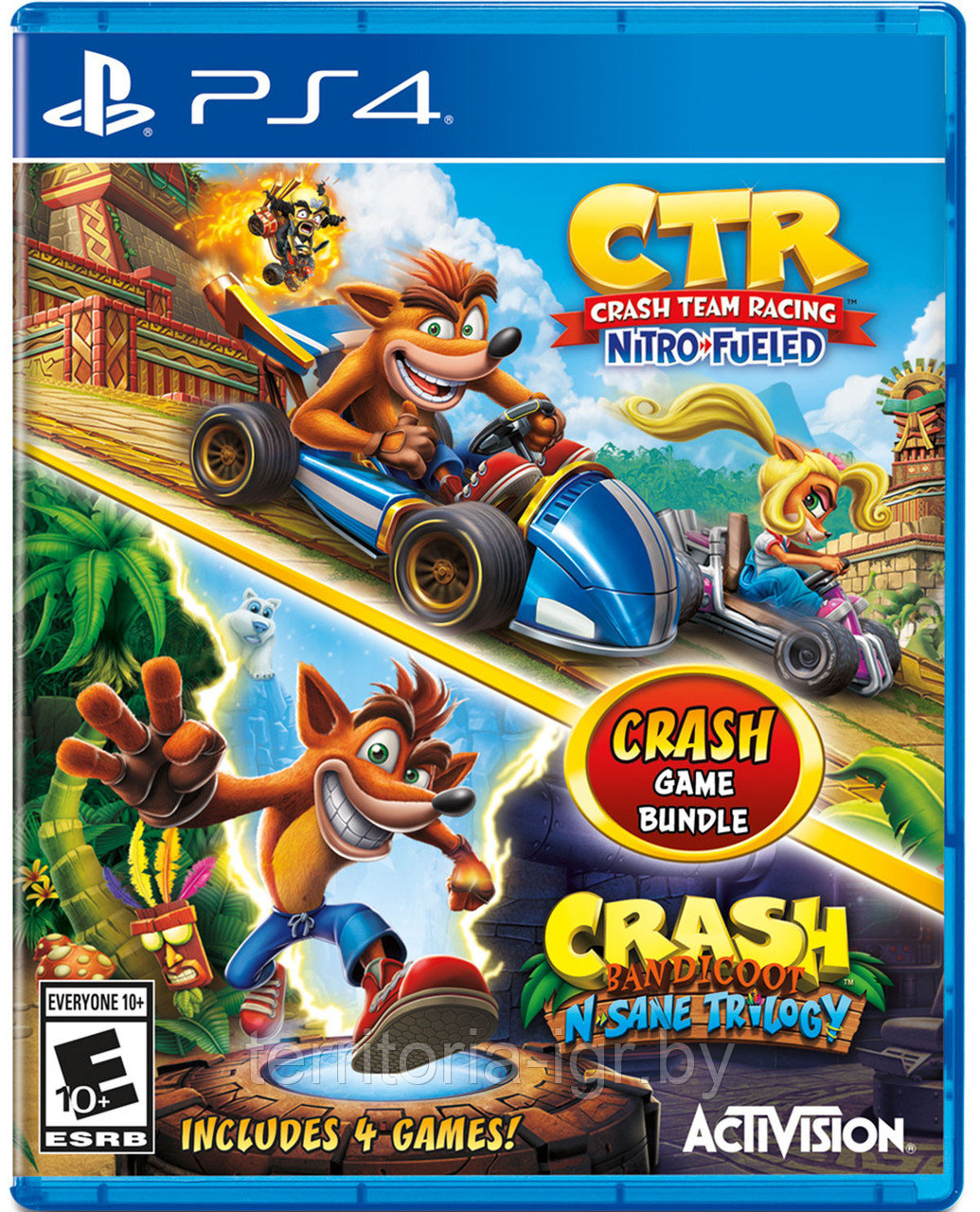 Набор Crash Bandicoot™ - N. Sane Trilogy + CTR Nitro-Fueled PS4 (Английская версия)