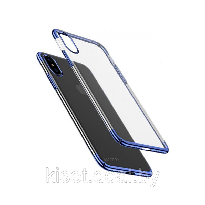 Чехол Baseus Glitter WIAPIPH65-DW03 для iPhone XS Max синий - фото 1 - id-p146630786