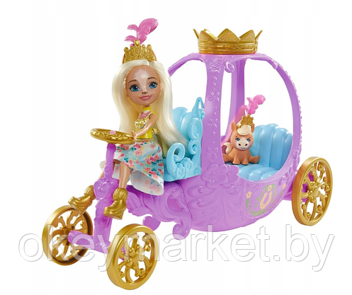 Игровой набор Enchantimals Королевская карета с куклой GYJ16, фото 3