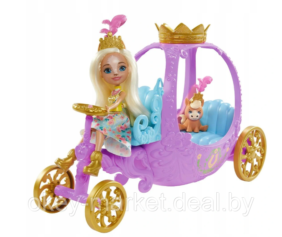 Игровой набор Enchantimals Royals Королевская карета Peola Pony и ее питомец Petite - фото 4 - id-p146946584