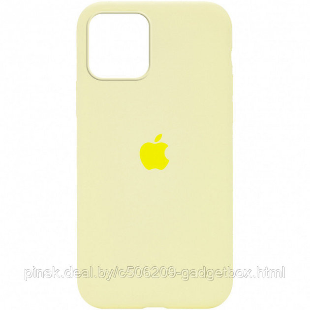 Чехол Silicone Case для Apple iPhone 12 Pro Max, #4 Yellow (Желтый) - фото 3 - id-p130058609