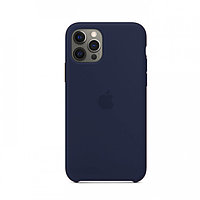 Чехол Silicone Case для Apple iPhone 12 Pro Max, #8 Dark blue (Темно-синий)