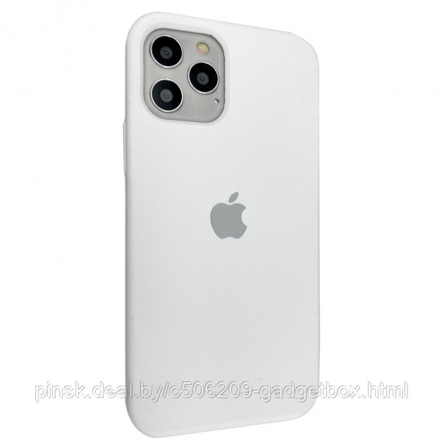 Чехол Silicone Case для Apple iPhone 12 Pro Max, #9 White (Белый) - фото 2 - id-p130058614