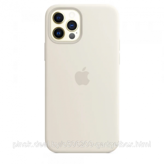 Чехол Silicone Case для Apple iPhone 12 Pro Max, #10 Antique white (Античный белый) - фото 1 - id-p130058615