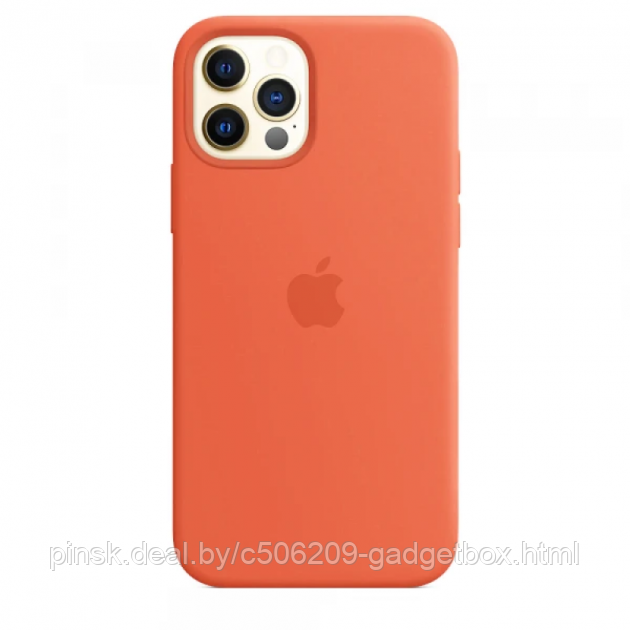 Чехол Silicone Case для Apple iPhone 12 Pro Max, #13 Orange (Оранжевый) - фото 1 - id-p130058618