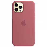 Чехол Silicone Case для Apple iPhone 12 Pro Max, #25 Camellia (Красная роза)