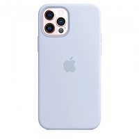 Чехол Silicone Case для Apple iPhone 12 Pro Max, #26 Mist blue (Серый)