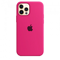 Чехол Silicone Case для Apple iPhone 12 Pro Max, #47 Barbie pink (Розовый неон)