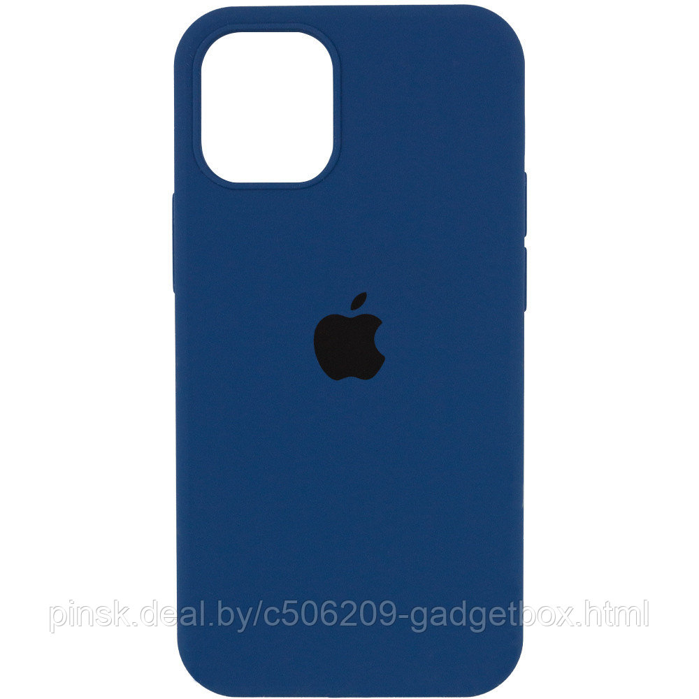 Чехол Silicone Case для Apple iPhone 12 Pro Max, #57 Midnight blue (Синяя сталь) - фото 1 - id-p130058662