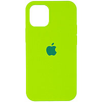 Чехол Silicone Case для Apple iPhone 12 Pro Max, #60 Neon green (Кислотно-салатовый)