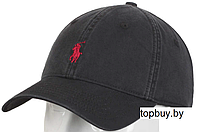 Кепки Polo,черная с красным логотипом.