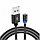Зарядный магнитный USB кабель USLION с подсветкой, 1м, черный 555080, фото 2