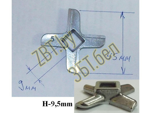 Нож для электрической мясорубки Bosch MM0102W (N431, 420306564080, 00020468, 00620949, 028887), фото 2