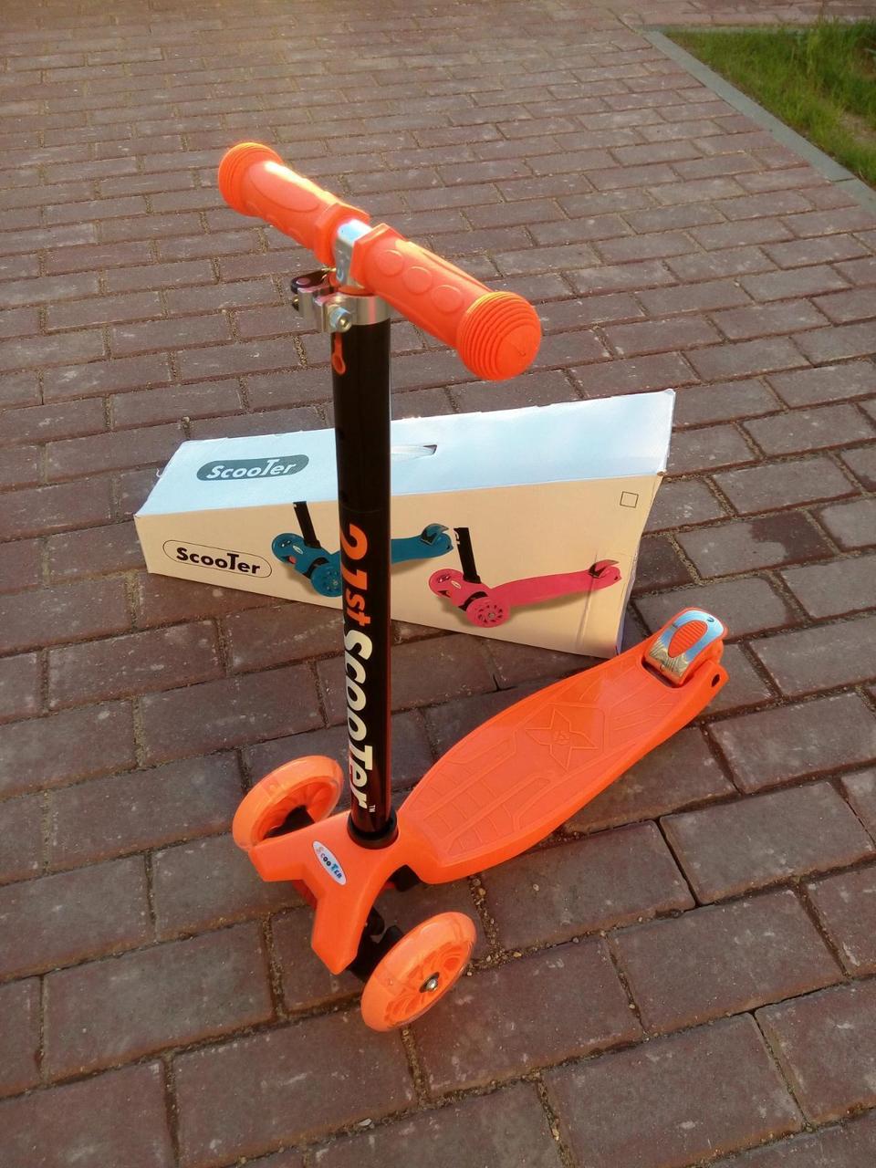 Детский самокат 21st Scooter Maxi оранжевый, фото 1